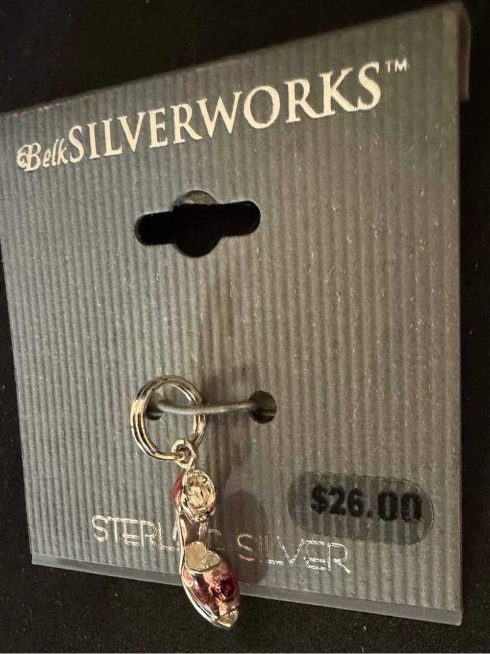 Silverworks Sterling Silver High Heel Shoe Charm